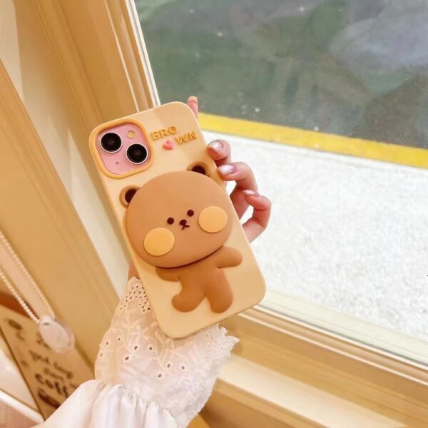 Mirror Bear Silicon Phone Cases For iPhone - Image 3