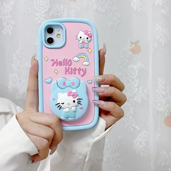 Hello Kitty Mirror Silicon Phone Cases For iPhone - Image 3