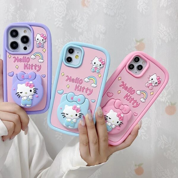 Hello Kitty Mirror Silicon Phone Cases For iPhone - Image 4