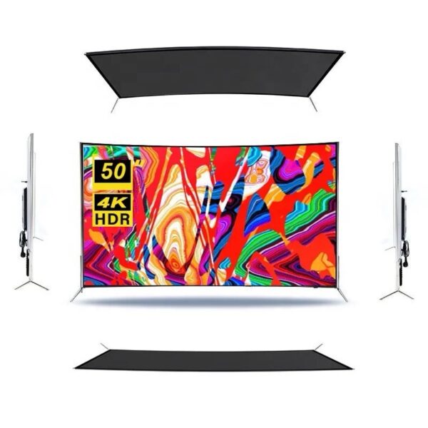 Curved Screen 50 inch Smart Android LED TV Ultra HD 4K Smart Television - Image 2