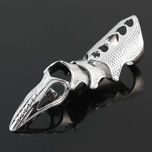 RINOSKIN - Silver Guard Adjustable Knuckle Joint Full Finger Ring for Men & Boys - Image 4