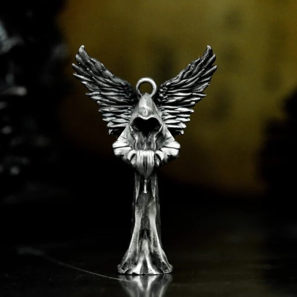 Fallen Angel Lucifer 925 Silver/Brass Pendant Necklace-Death Angel Wings Necklace Pendant-Gabriel Angel Pendant - Image 5