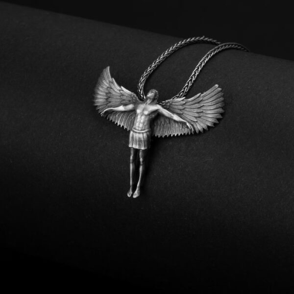 Angel Necklace, Ascending Charm, Spiritual Jewelry, Celestial Design, Heavenly Pendant, Guardian Symbol, Inspirational Gift
