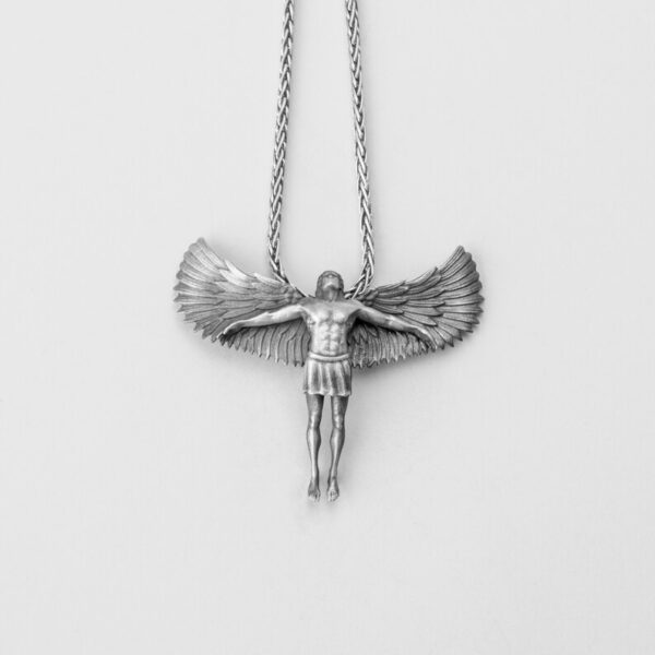 Angel Necklace, Ascending Charm, Spiritual Jewelry, Celestial Design, Heavenly Pendant, Guardian Symbol, Inspirational Gift - Image 4