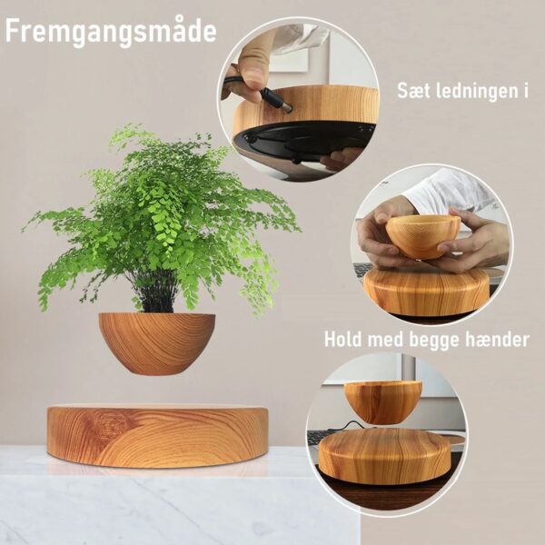 360° Rotating Magical Floating Flowerpot - Image 3