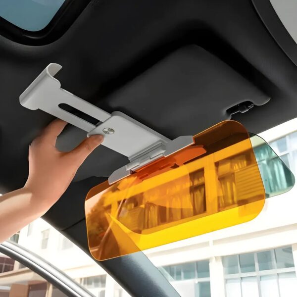 2 in 1 Day & Night Driving Anti Glare Sun Visor - Image 2